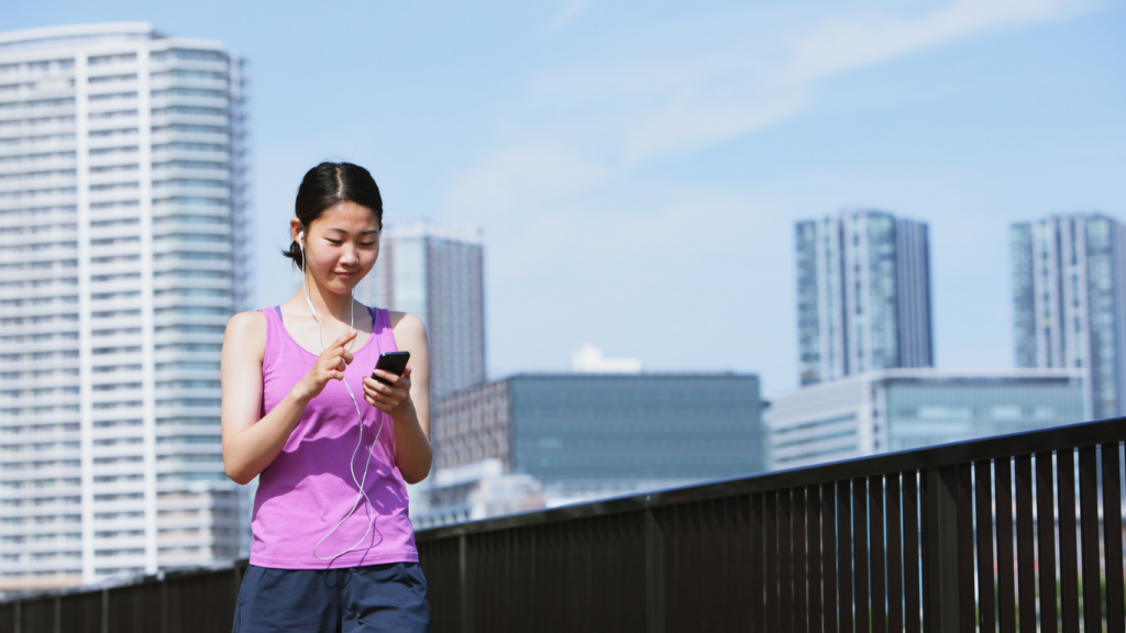 音楽をチョイスして走る
