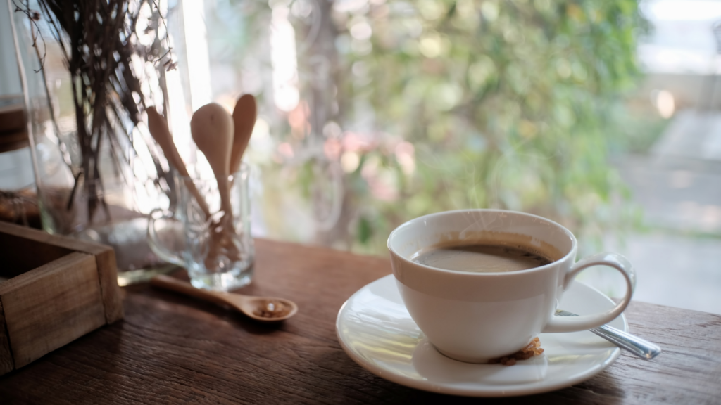 朝のコーヒー